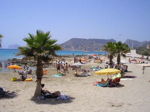 Calpe Pictures - One of Calpe's Beaches